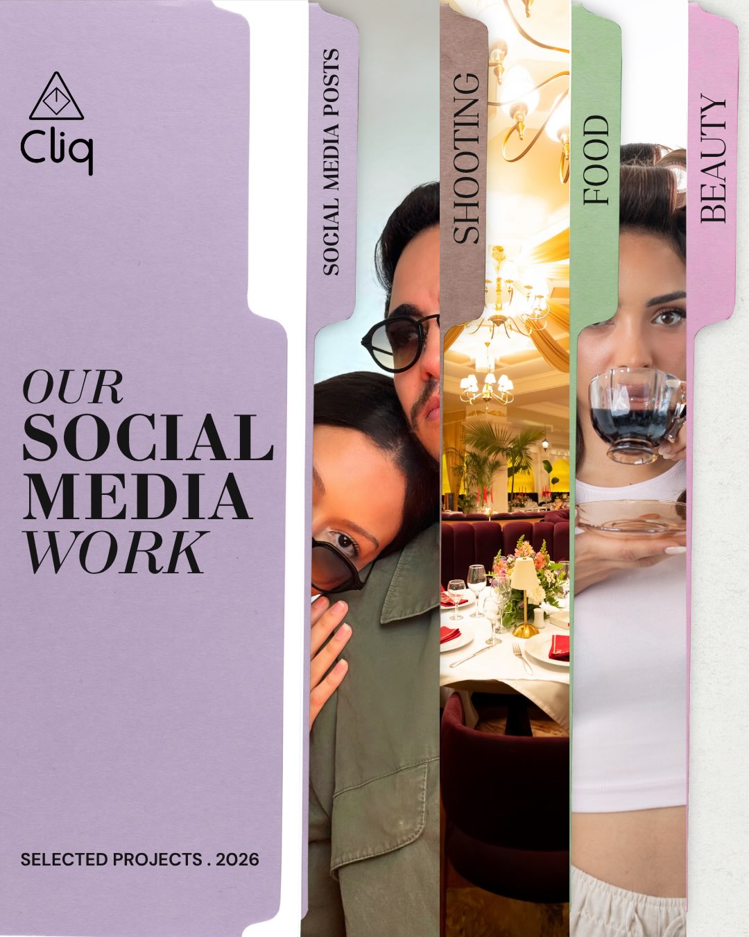 Selected Projects 2026 — Social media · Shooting · Food · Beauté